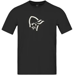 Norrøna /29 Cotton Viking T-Shirt - Caviar Black/Snowdrop - Men's T-Shirt
