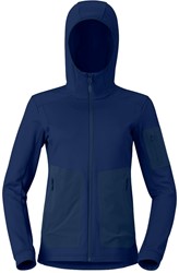 Norrøna Falketind Warm2 Stretch Hood - Indigo Night - Women's Fleece Jacket