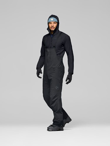 Norrøna Møre Flex1 Bibs M's - Caviar Black