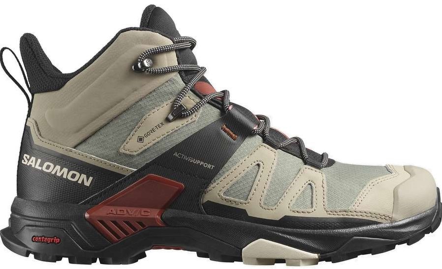 Salomon X Ultra 4 Mid GTX Vintage Khaki Black Burnt Henna 40 UK 6.5