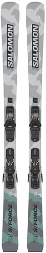 Salomon S/Force AM 76 + M10 GW L80 - Light Grey/Camo/Blue - 170 cm