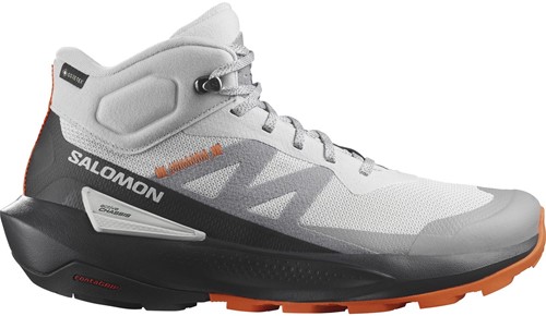 Salomon Elixir Activ Mid GTX - Glacier Gray/Phantom/Dragon Fire - 46 (UK 11)