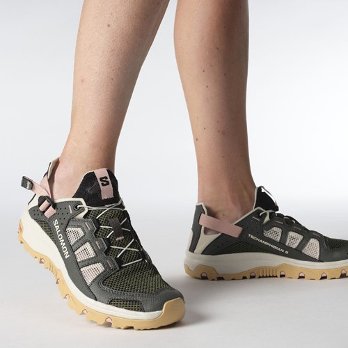 Salomon Techamphibian 5 W - Peat/Rainy Day/Hyma Pink