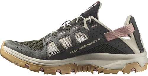 Salomon Techamphibian 5 W - Peat/Rainy Day/Hyma Pink