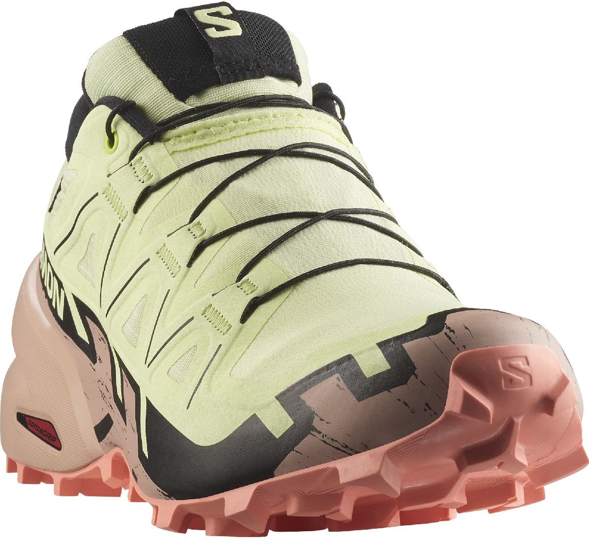 Salomon Speedcross 6 GTX W - Lime Cream/Mahogany Rose/Black - 38 2