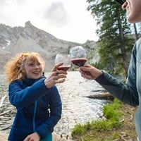 GSI Outdoors Nesting Red Wine Glass Set