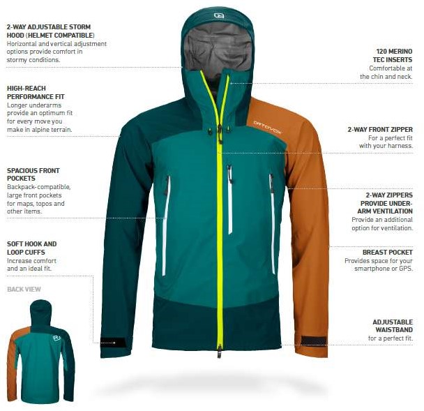 Ortovox Westalpen 3L Jacket M - Heritage Blue - S Your specialist in  outdoor, wintersports, fieldhockey and more