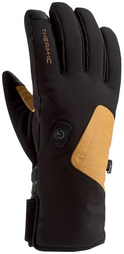 Therm-IC Powergloves Ski Light - Black/Camel - 8.5