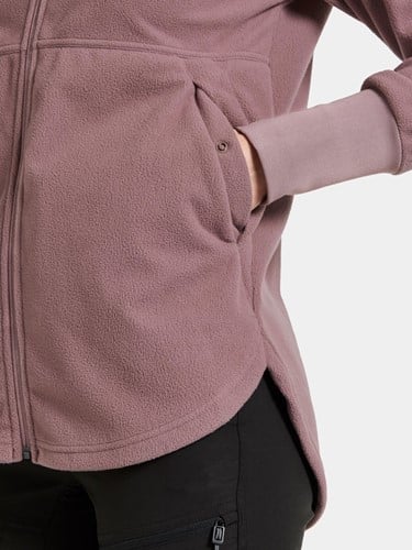 Didriksons Ronja Fullzip W - Faded Wine