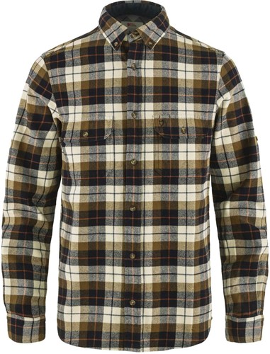 Fjällräven Singi Heavy Flannel Shirt M - Chalk White/Dark Navy - M