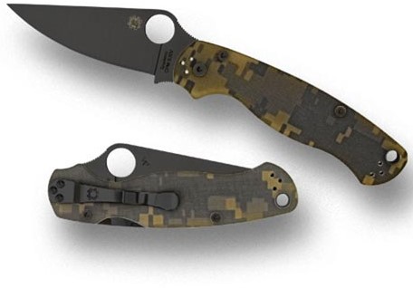 Spyderco Paramilitary 2 Camouflage Black Blade