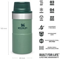 Stanley Classic Trigger Action Mug - 250 ml - Hammertone Green