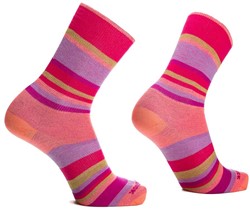 Wrightsock Eco Explore Crew - Pink Stripes - Socks