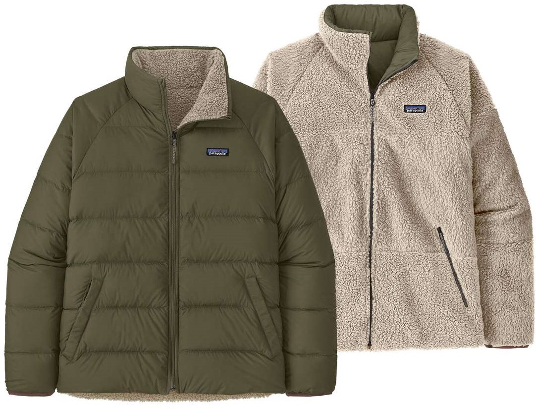 Patagonia M's Reversible Silent Down Jacket - Basin Green