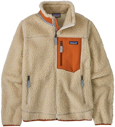 Patagonia W's Classic Retro-X Jacket - Dark Natural w/Redtail Rust - XL