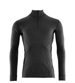 Aclima WarmWool Mockneck - Marengo/Jet Black - Men's Thermo Shirt