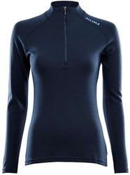 Aclima WarmWool Mockneck - Navy Blazer - Women's Thermo Shirt